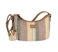Gabor Granada Denada Damen Umhängetasche Crossbody Bag Mittelgroß Beige Mix