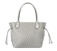 Shopper GABOR "Granada wave" Gr. B/H/T: 43cm x 29cm x 19cm, grau (taupe), Damen, Polyurethan, beschichtet, clean, Strukturmuster, Taschen, aus weichem Kunstleder gesmokt in Wellenoptik (91376105-0) ta