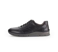 Pius Gabor Herren Sneaker Low – zertifiziertes Leder, Superflex-Sohle – Schwarz 42,5 EU / 8,5 UK