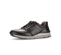 Pius Gabor Herren Sneaker Low,Halbschuhe,zertifiziertes Leder,Wechselfußbett,Superflex Sohle,straßenschuhe,Strassenschuhe,Black,42 EU / 8 UK