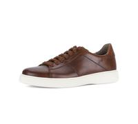 Sneaker PIUS GABOR, Herren, Gr. 7,5 (41), braun (cognac), Glattleder, unifarben, Schuhe Sneaker, Freizeitschuh, Halbschuh, Schnürschuh, Ziernähte, G-Weite (53673817-7,5)
