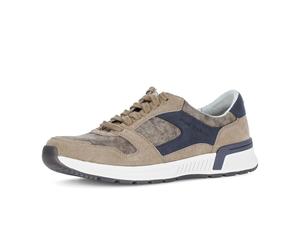Gabor Herrenschuhe Sportliche Schnürer sesamo/lt.brown/jeans sesamo/lt.brown/jeans - Gr. - 40 EU | 6.5 UK