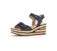 Gabor Damen Keilsandalen, Frauen Sandalen,bequem,flach,Sommerschuhe,Freizeitschuhe,offene Schuhe,Strandschuhe,schwarz (So.schw.),35.5 EU / 3 UK
