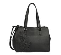 Gabor Jovita Damen Shopper Umhängetasche Reißverschluss Mittelgroß Schwarz