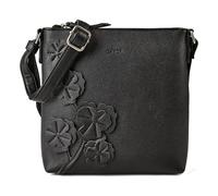 Gabor Umhängetasche Jovita S 21 cm Schwarz Damen – Polyurethan, bestickt mit 3D‑Blüten