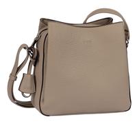 Umhängetasche GABOR "Kalilla", Damen, Gr. B/H/T: 25cm x 24cm x 9cm, taupe, Polyurethan, clean, gepflegt, geprägtes Muster, unifarben, Taschen Umhängetasche, praktisches 3-Kammer-System für Ordnung und