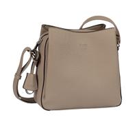 Umhängetasche GABOR "Kalilla", Damen, Gr. B/H/T: 25cm x 24cm x 9cm, taupe, Polyurethan, clean, gepflegt, geprägtes Muster, unifarben, Taschen Umhängetasche, praktisches 3-Kammer-System für Ordnung und