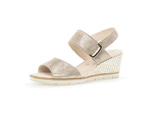Gabor Keilsandaletten 45.751.62 muschel FS 2020 für Damen, beige, Größe 40 ½ EU / 7 UK