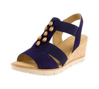 Gabor Keilsandaletten für Damen, blau, Größe 41 EU / 7,5 UK
