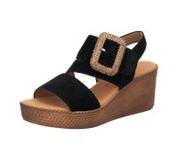 Keilsandalette GABOR "Keilsandalette", Damen, Gr. 37, schwarz, Schuhe (96106816-37) schwarz