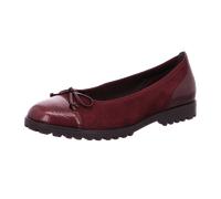 Ballerina GABOR "Gabor Ballerinas Leder", Damen, Gr. 39, bordeaux, Leder, Schuhe Ballerina (22952958-39) bordeaux