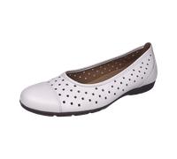 Gabor Klassische Ballerinas für Damen, weiß, Größe 39 EU / 6 UK