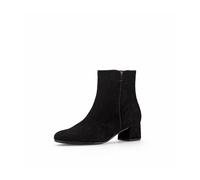 Stiefelette GABOR, Damen, Gr. 38, schwarz, Ziegenveloursleder, unifarben, elegant, Schuhe, Blockabsatz, Businesschuh, Ankleboots mit Best Fitting-Ausstattung (83537648-38) schwarz
