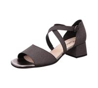 Gabor Kreuz Riemchen Sandalette grau Schimmer 41.760.69 für Damen, grau, Größe 36 EU / 3,5 UK