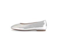 Gabor Leder-Ballerinas in Silber - Größe 40 | Damen Ballerinas