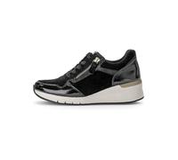 Gabor Leder-Keilsneakers in Schwarz - Größe 37,5 | Damen Sneakers