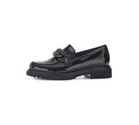 Gabor Leder-Mokassins in Schwarz - Größe 40,5 | Damen Schuhe Halbschuhe