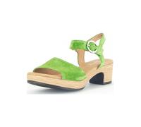 Gabor Damen Plateausandalen, Frauen Sandalen,Leichte Mehrweite (G),Plateausandaletten,Dicke Sohle,bequem,Sommerschuhe,Green,38 EU / 5 UK