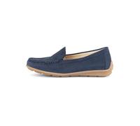 Gabor Leder-Slipper in Dunkelblau - Größe 38,5 | Damen Schuhe Halbschuhe