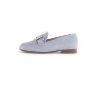 Gabor Leder-Slipper in Hellblau - Größe 39 | Damen Schuhe Halbschuhe