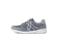 Gabor Schnürhalbschuhe Comfort Veloursleder Damen Blau Größe 38 (Mehrweite G)