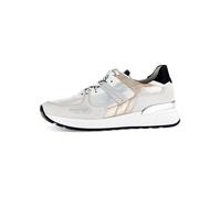 Gabor Leder-Sneakers in Grau - Größe 37 | Damen Schnuerschuhe