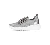 Gabor Schuhe Slipper grau metallic Strass 63.455.49 - Größe 38.5