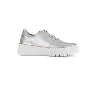 Gabor Leder-Sneakers in Silber - Größe 37,5 | Damen Sneakers