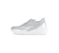 Gabor Damen Low-Top Sneaker, Frauen Halbschuhe,Best Fitting,schnürschuhe,schnürer,Ugly Sneaker,Chunky Sneaker,Silber Kombi,37 EU / 4 UK
