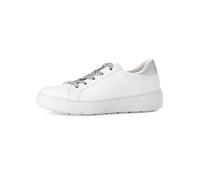 Gabor Sneaker Damen 63.211.21 - Low-Top Schnürer Weiß/Silber - Größe 38,5 EU / 5,5 UK