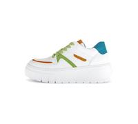 Gabor Damen Low-Top Sneaker, Frauen Halbschuhe,Laufschuhe,Freizeit,sportlich,straßenschuhe,Strassenschuhe,Sportschuhe,Weiss/Multi,40 EU / 6.5 UK