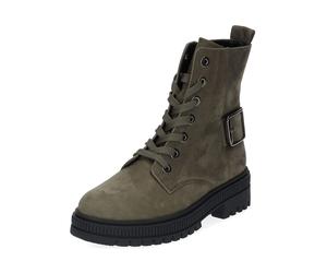 Gabor Leder-Stiefeletten in Khaki - Größe 38,5 | Stiefeletten