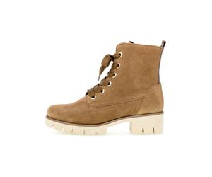 Gabor Leder-Winterstiefeletten in Hellbraun - Größe 38,5 | Damen Stiefel