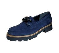 Gabor Damen Slipper, Frauen Slip On,Best Fitting,Mokassins,Halbschuhe,Schlupfschuhe,schluepfschuhe,Loafer,Atlantik(schw/nat),37.5 EU / 4.5 UK