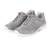 Gabor Low Sneaker - Gr. 38,5 - Grau - Leder & Textil