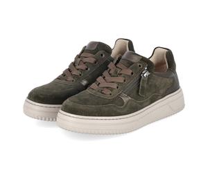 Gabor Low Sneaker Grün - Gr. 38,5 - Leder und Textil
