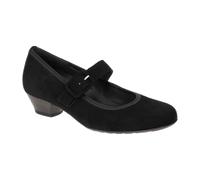 Gabor Malta Pumps schwarz matt H-Weite Velour für Damen, schwarz, Größe 38 EU / 5 UK
