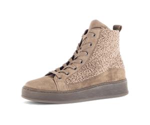 Gabor Mid Sneaker Boots braun Velour Fell 76.776.34 für Damen, braun, Größe 40 ½ EU / 7 UK