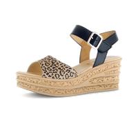 Gabor natur-schwarz-leo für Damen, beige, Größe 40 EU / 6,5 UK