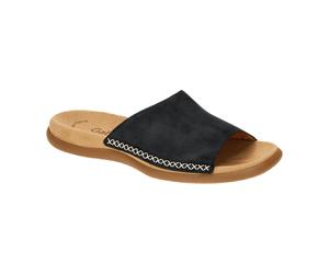 Gabor Pantolette blau Nubuck 03.705.16 für Damen, blau, Größe 44 EU