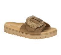 Pantolette GABOR "Gabor Pantoletten Leder", Herren, Gr. 41, braun, Leder, Schuhe Pantolette (55207231-41) braun