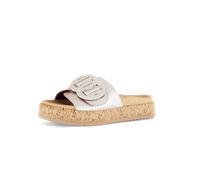 Gabor Plateau Pantolette puder grau gold metallic 63.760.62 - Größe 43