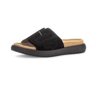 Gabor Plateau Pantolette schwarz Velour 43.751.17 - Größe 39