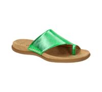 Gabor Pantolette grün metallic Zehentrenner 43.700.79 für Damen, grün, Größe 36 EU