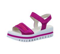 Gabor Damen Riemchensandalen, Frauen Sandalen,Sommersandalen,flach,Sommerschuhe,Freizeitschuhe,offene Schuhe,Strandschuhe,pink,40.5 EU / 7 UK