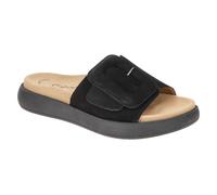 Gabor Plateau Pantolette schwarz Velour 83.751.17 - Größe 42