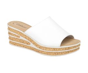 Gabor Plateau Pantolette weiß Fashion 44.650.21 - Größe 40
