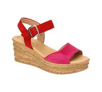 Gabor pink- rote Keilsandaletten für Damen 6