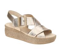 Gabor Plateau Sandale puder grau metallic 64.572.62 - Größe 40.5