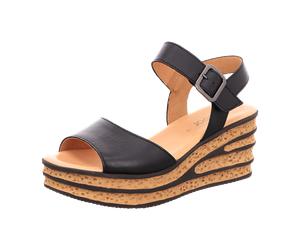 Gabor Plateau Sandale schwarz Nappa 64.651.27 für Damen, schwarz, Größe 38 EU / 5 UK